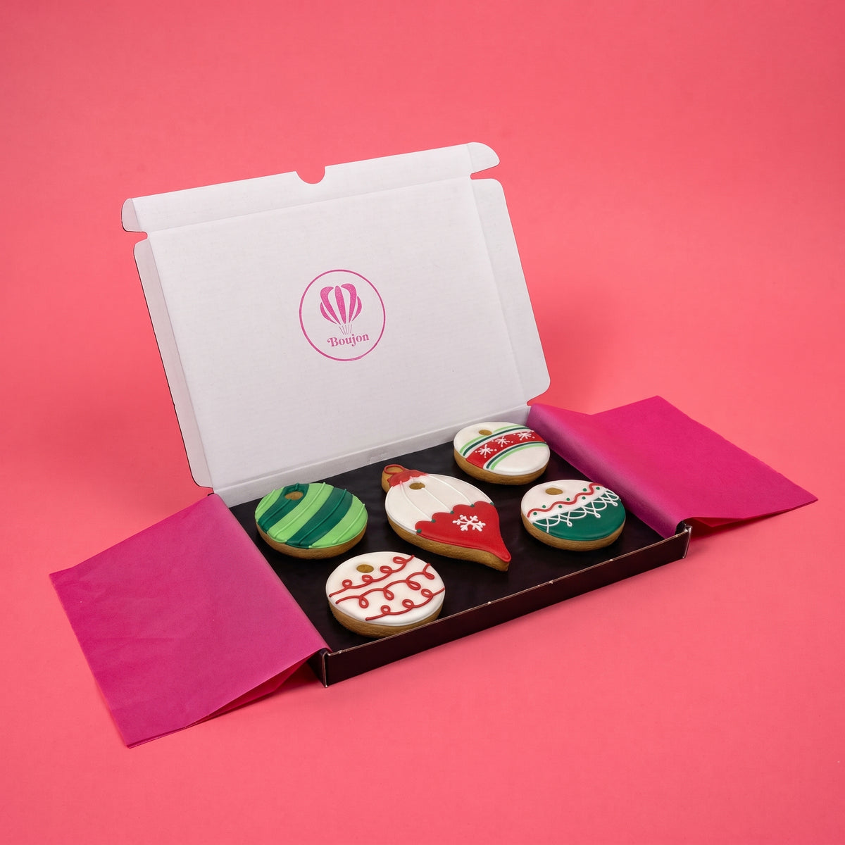 Bauble Iced Biscuit Box - Large