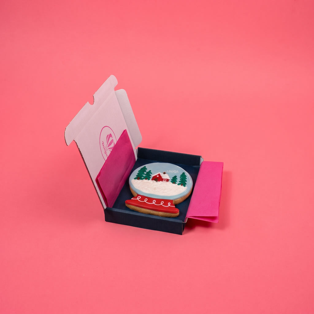 Snowglobe Iced Biscuit Box - Small