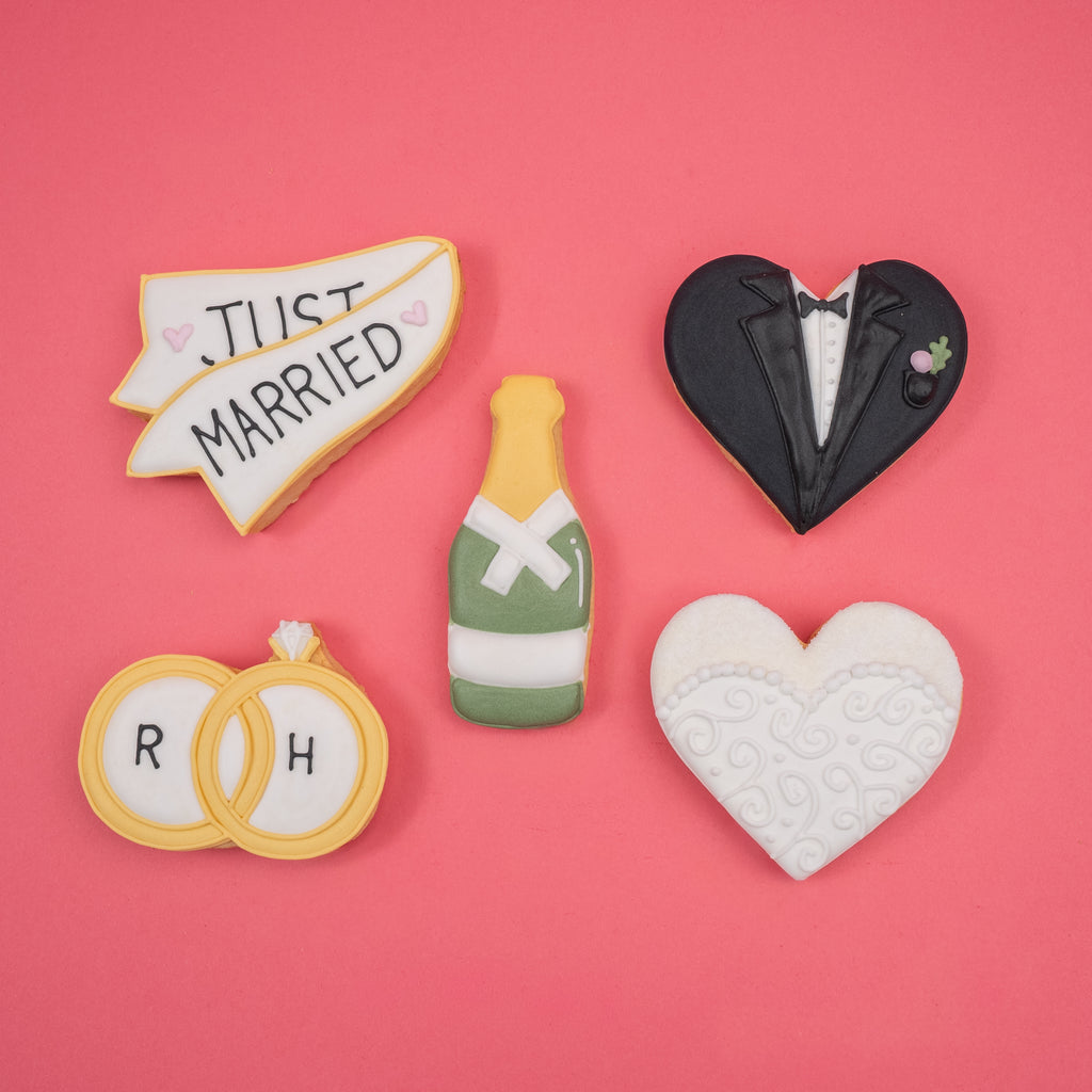 Bride & Groom Iced Biscuit Box – Large