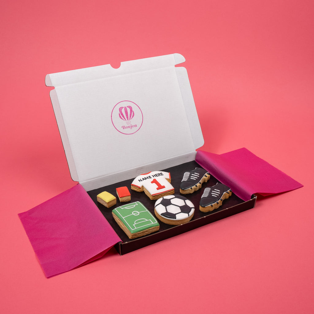 Football Iced Biscuit Box – Large