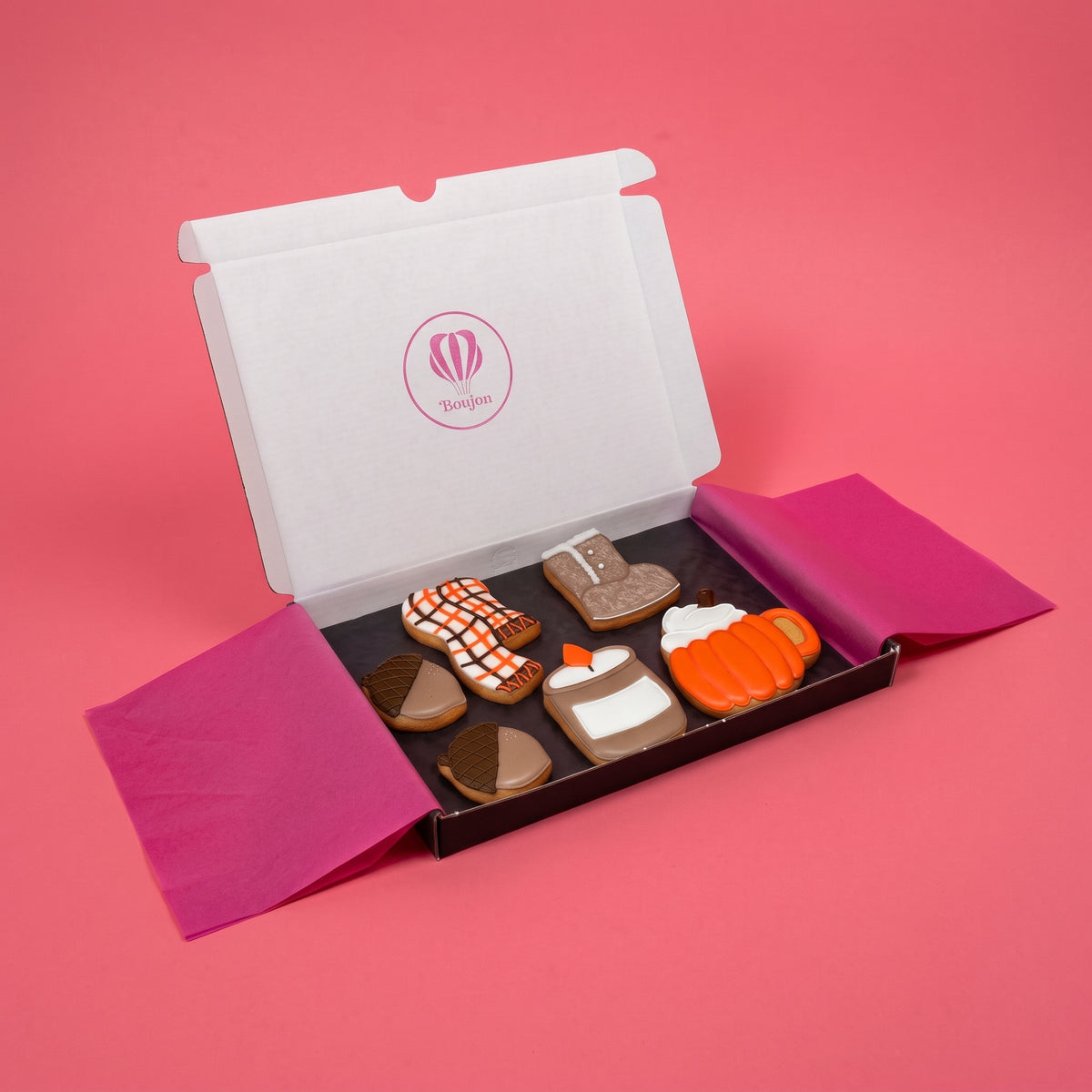 Autumn Iced Biscuit Box – Large