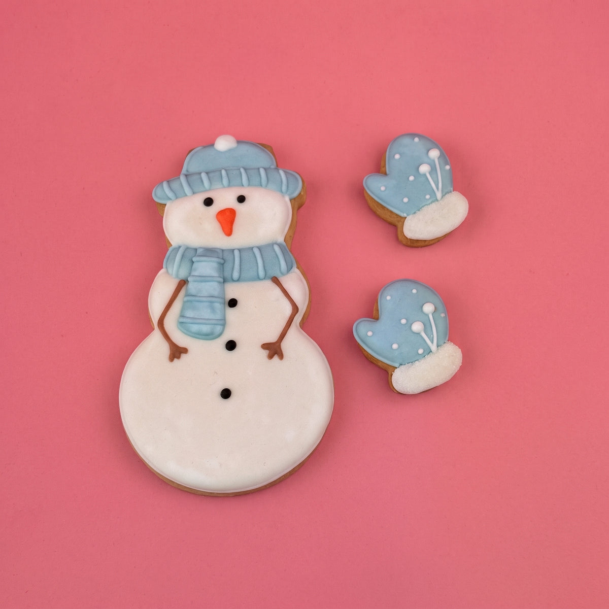 Snowman Iced Biscuit Box - Small