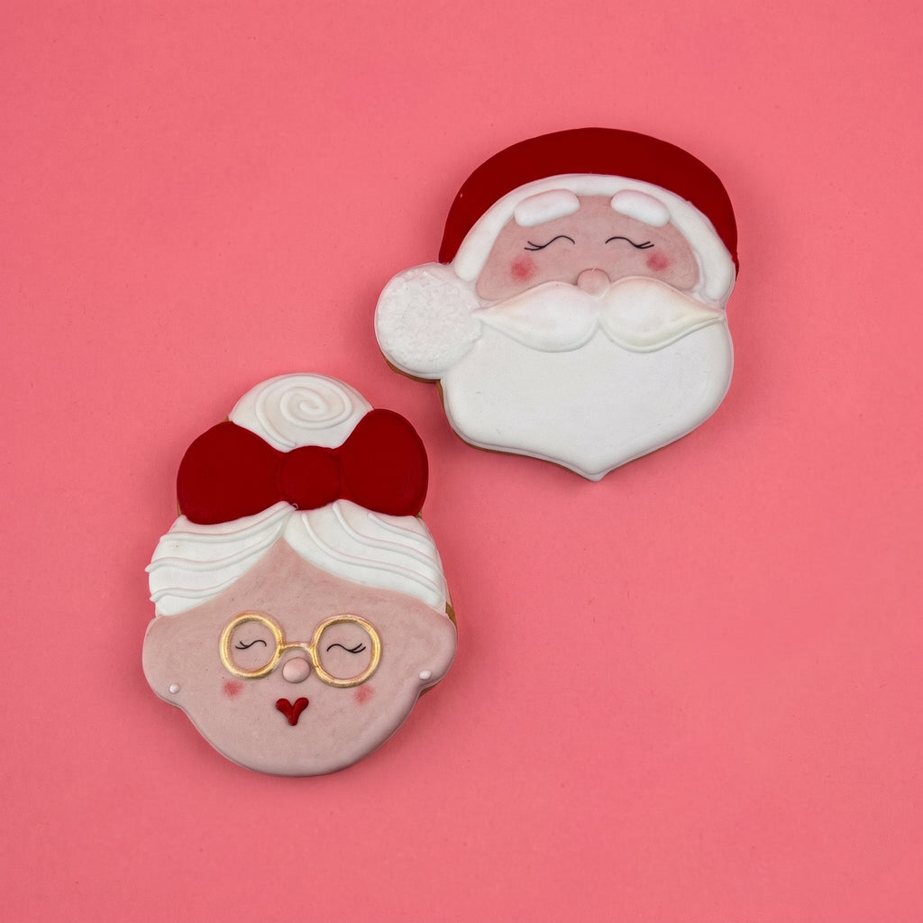 Mr & Mrs Christmas Iced Biscuit Box - Large