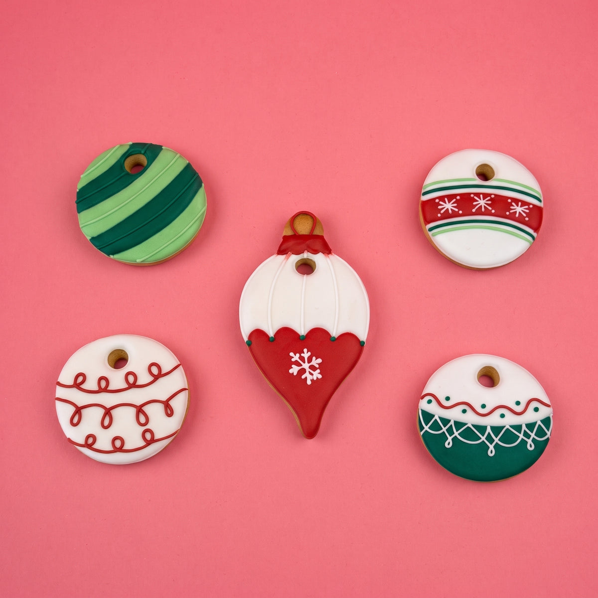 Bauble Iced Biscuit Box - Large